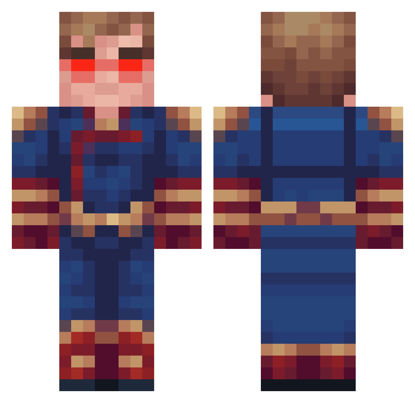 SaMeH_15 Minecraft skin, front and back view