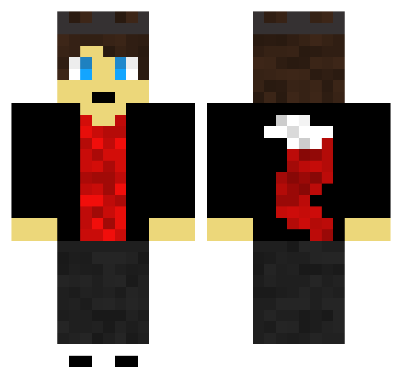 SkidSnipe933091 Minecraft skin, front and back view