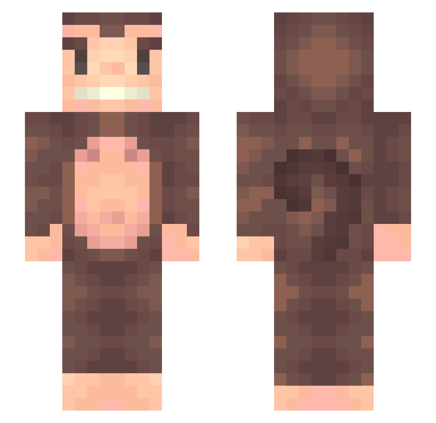 yungsaph Minecraft skin, front and back view