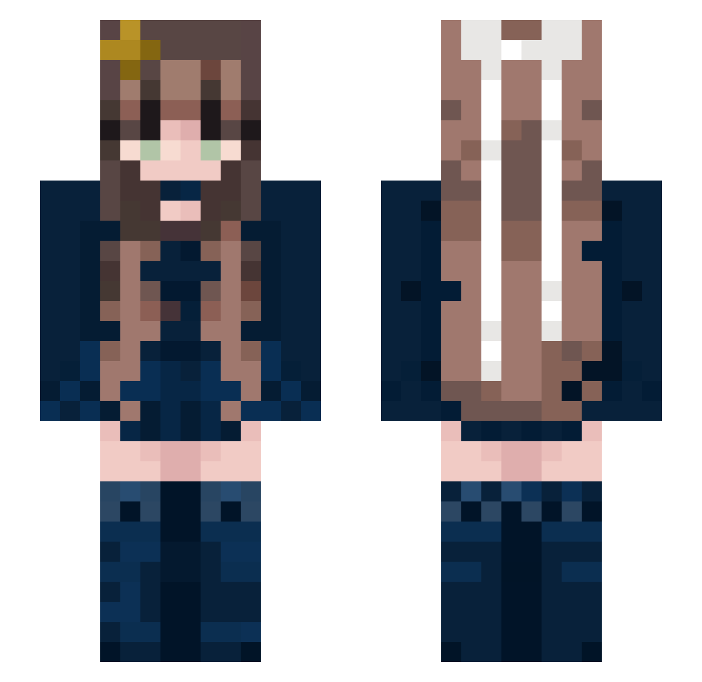 _Naamie_ Minecraft skin, front and back view
