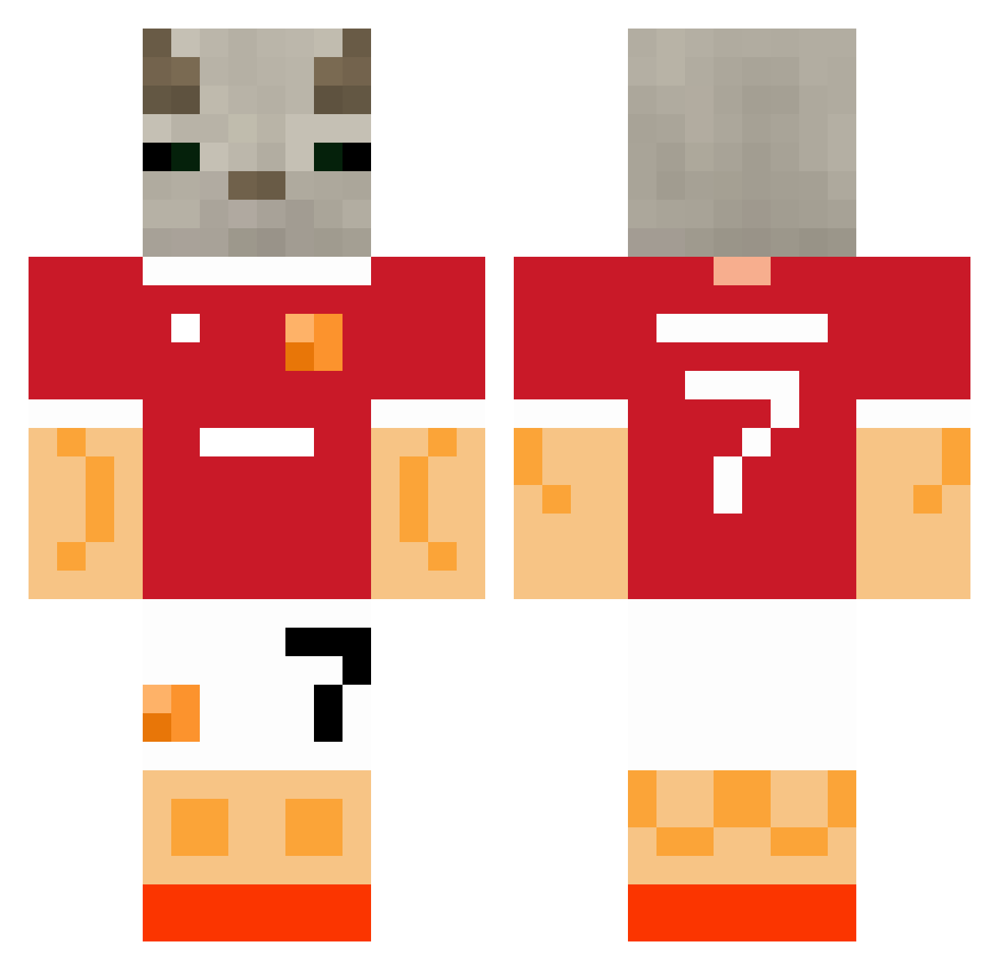 speeeedynathan Minecraft skin, front and back view