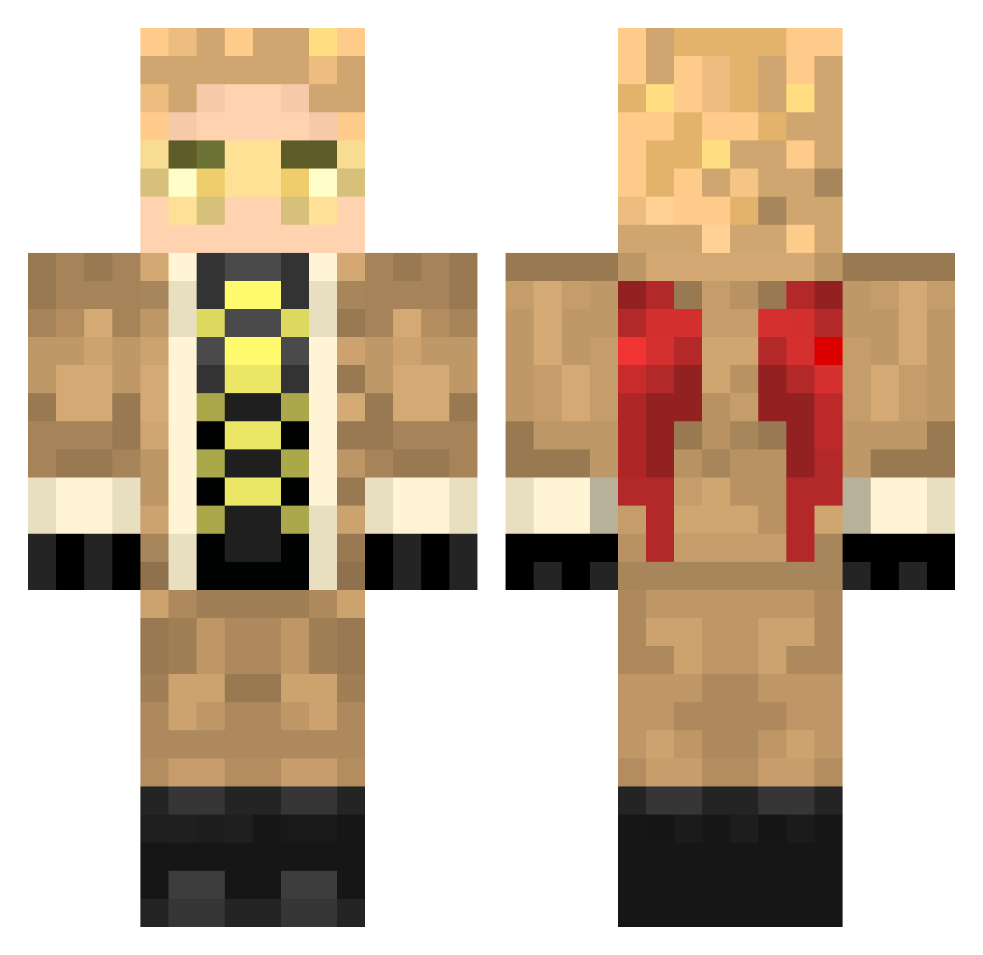 sundaey5 Minecraft skin, front and back view