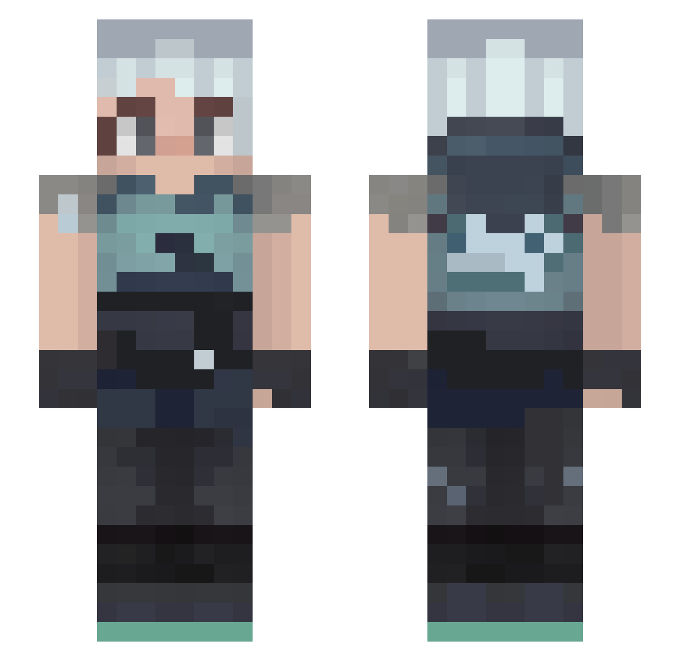 Cucky_Cheese69 Minecraft skin, front and back view