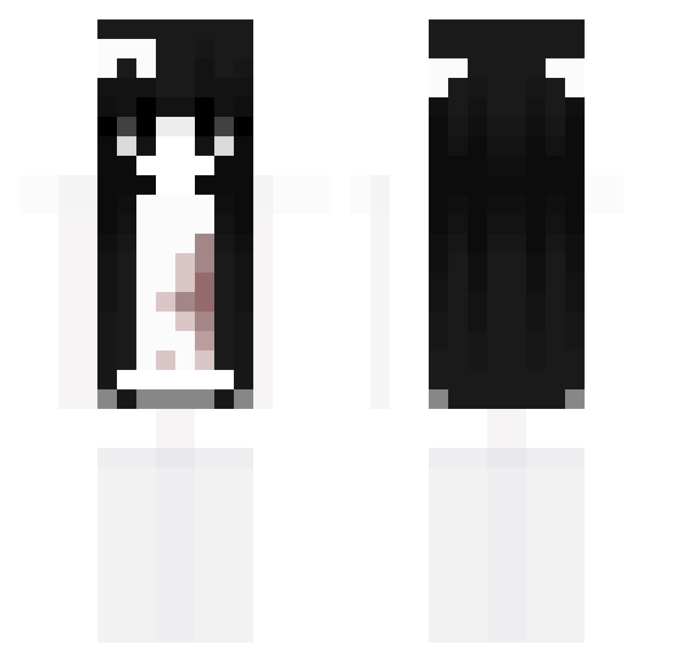 UNKNOWN1851 Minecraft skin, front and back view