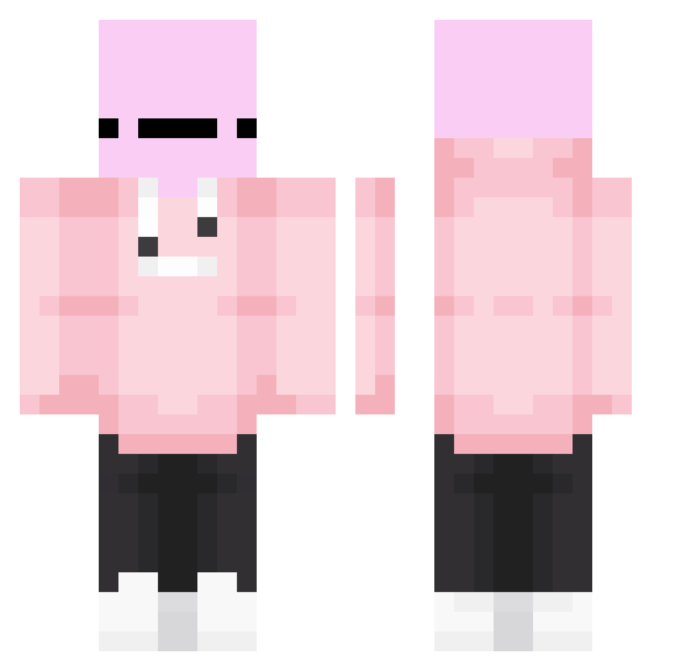 WallahFanGirl005 Minecraft skin, front and back view