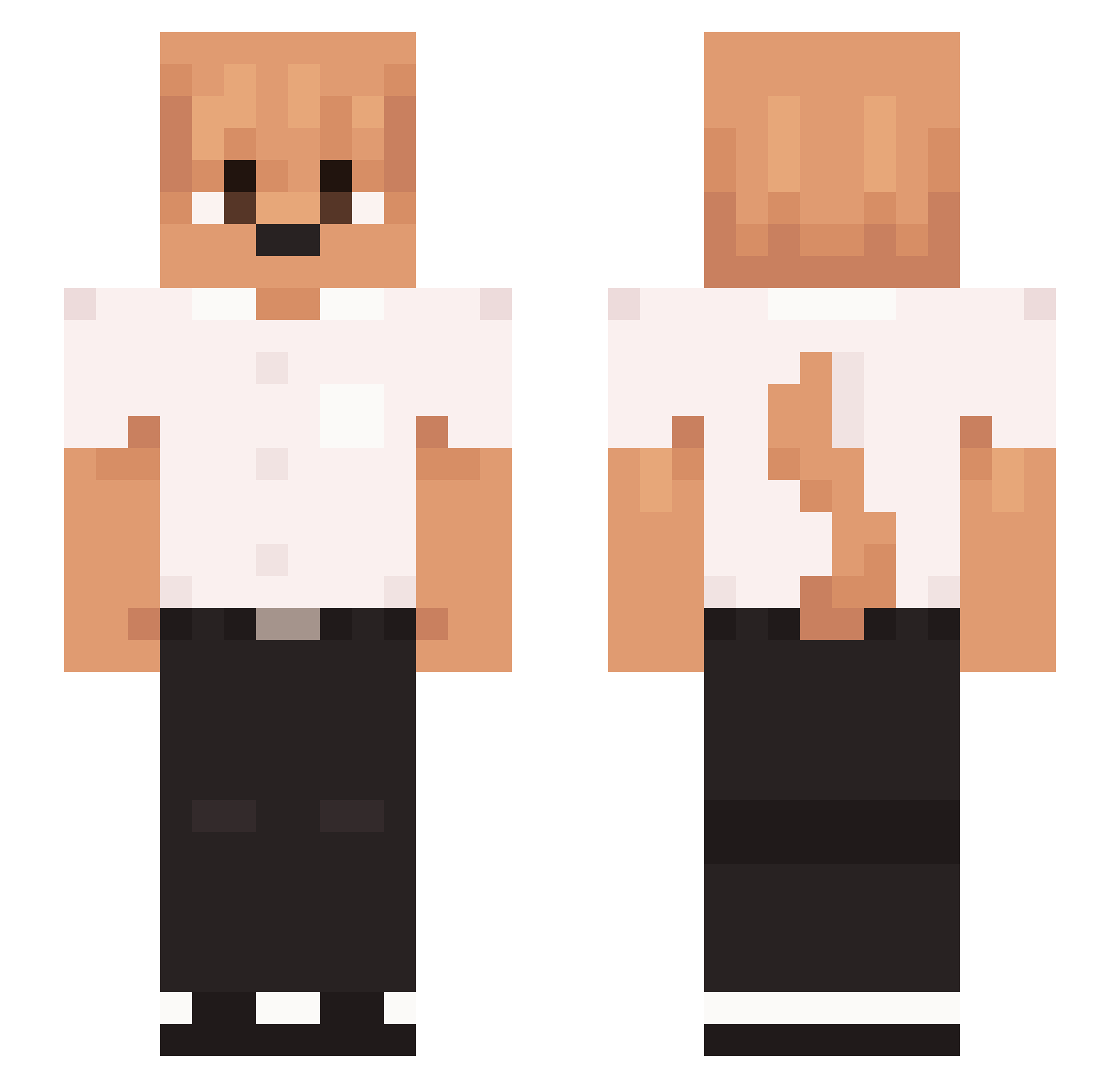 shrimp_sauce22 Minecraft skin, front and back view