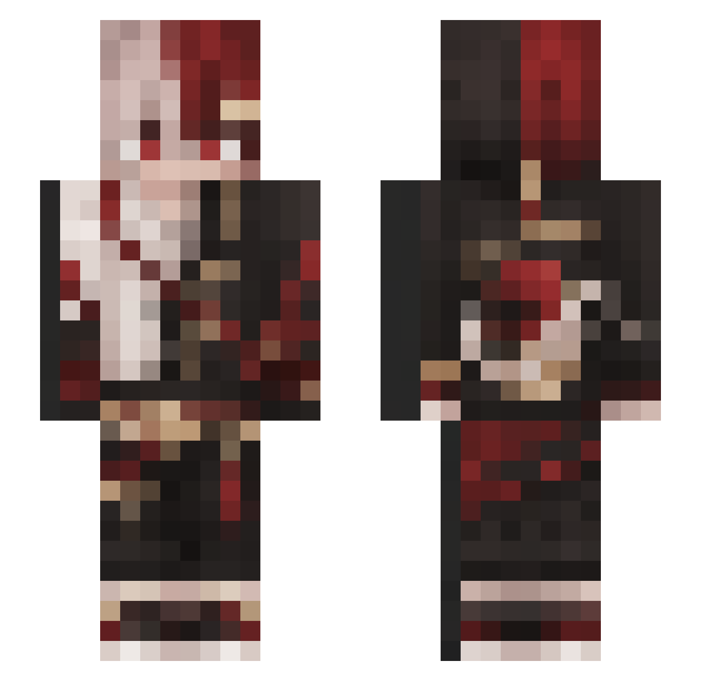 ASJEREMY Minecraft skin, front and back view