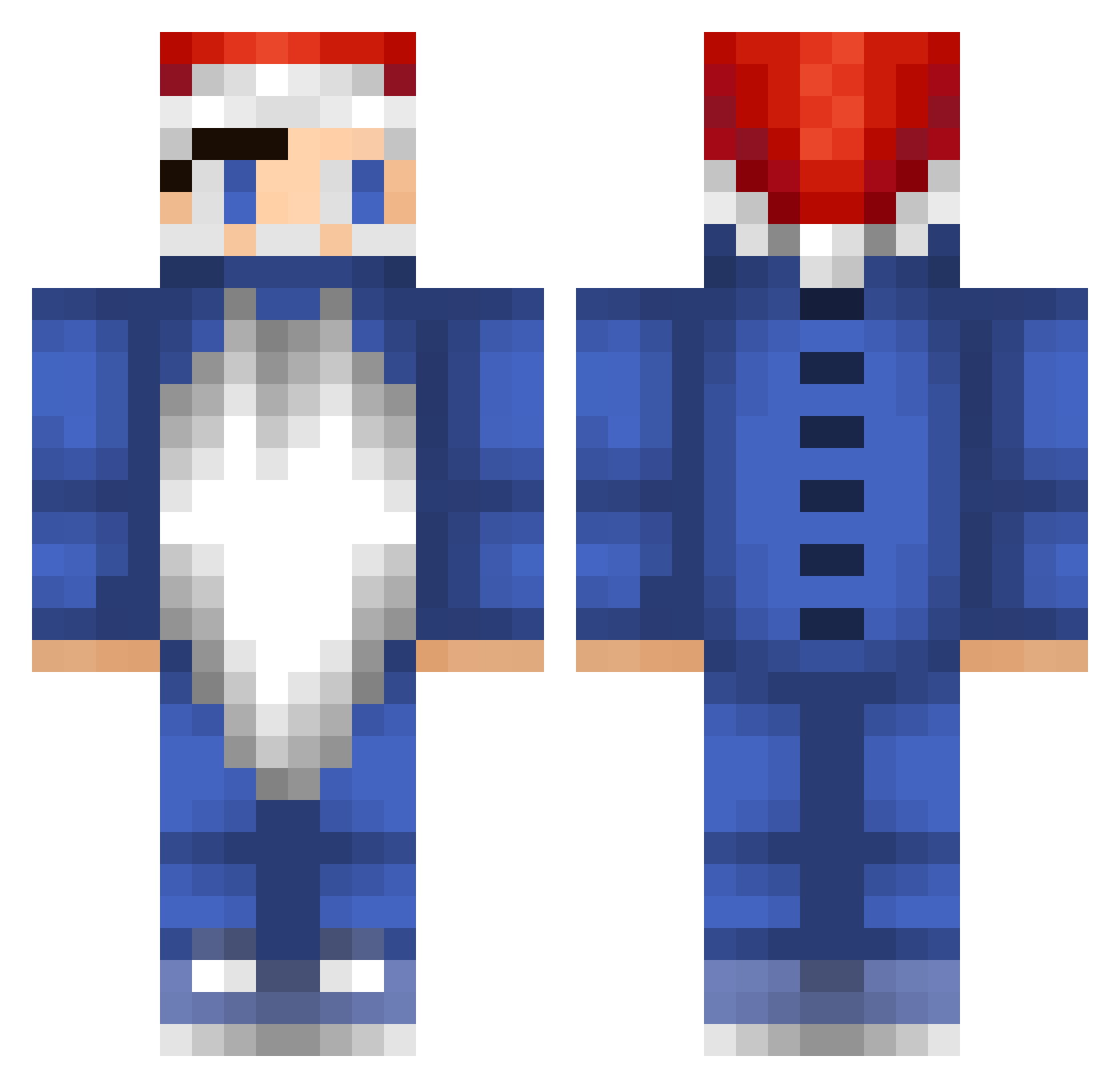 xTrunksComboSS Minecraft skin, front and back view