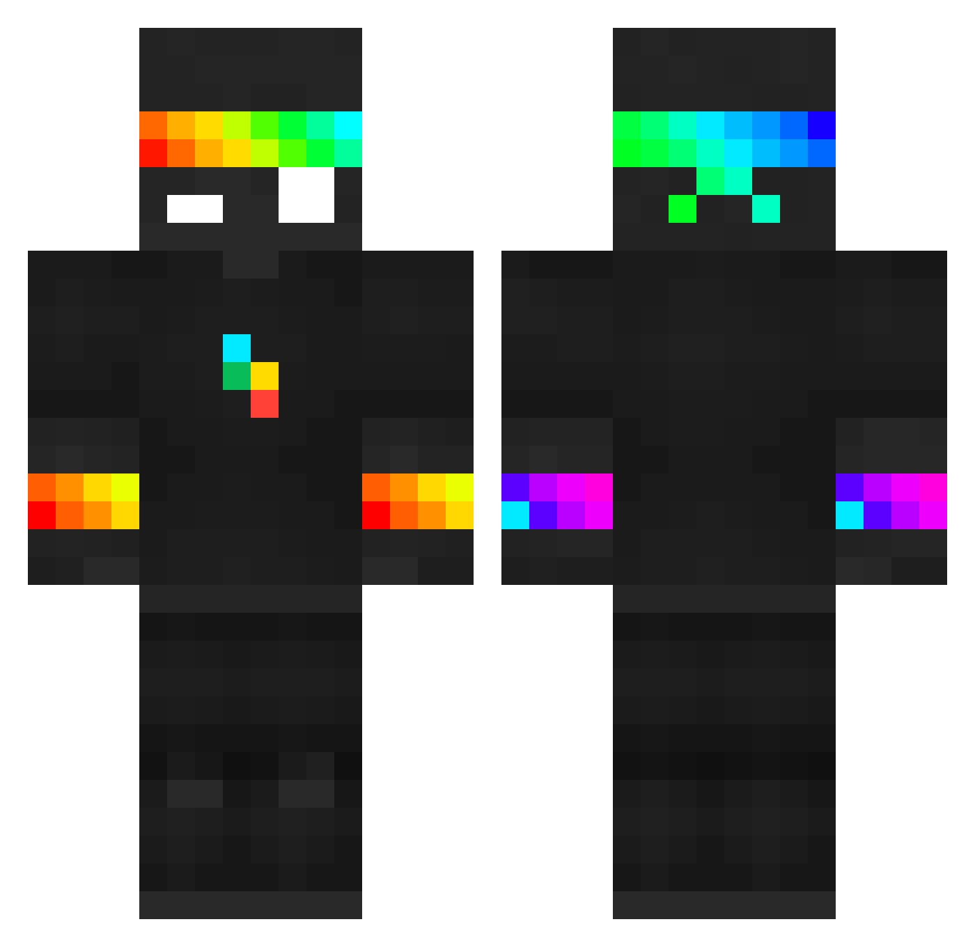 quntar19 Minecraft skin, front and back view