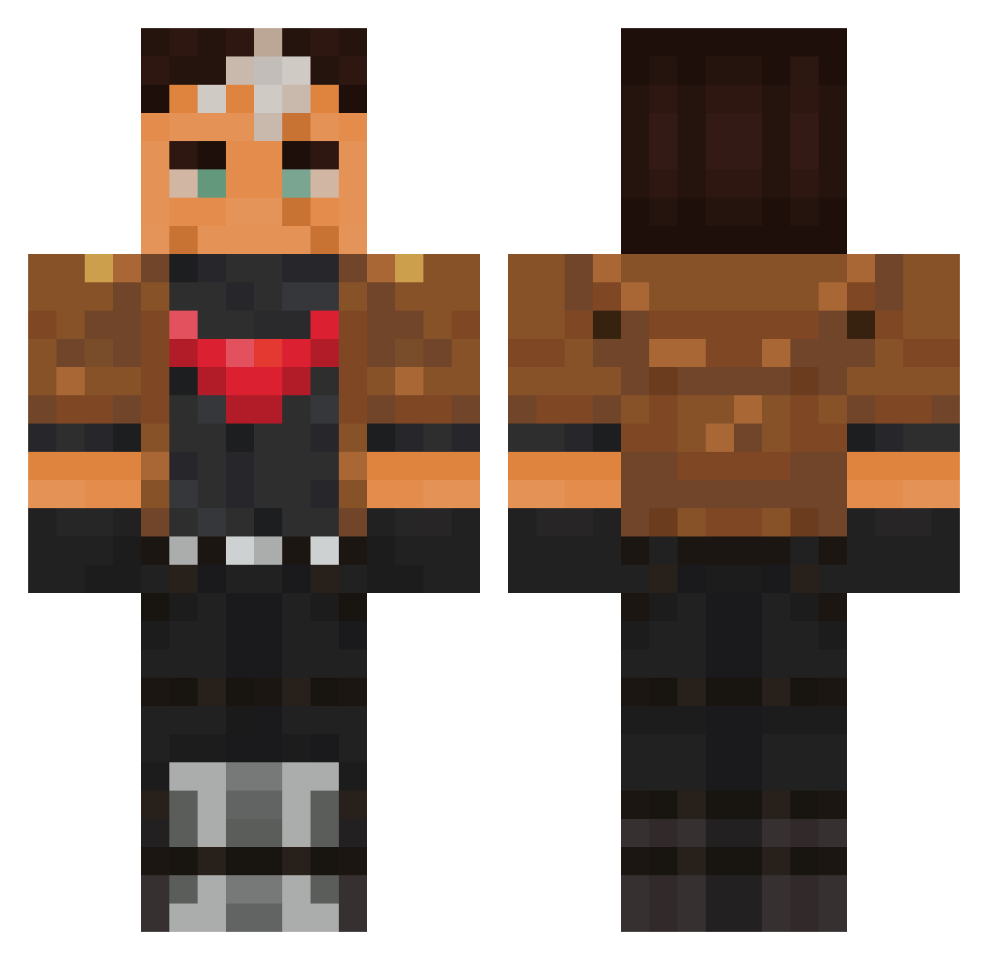 M1dnight_3ky Minecraft skin, front and back view
