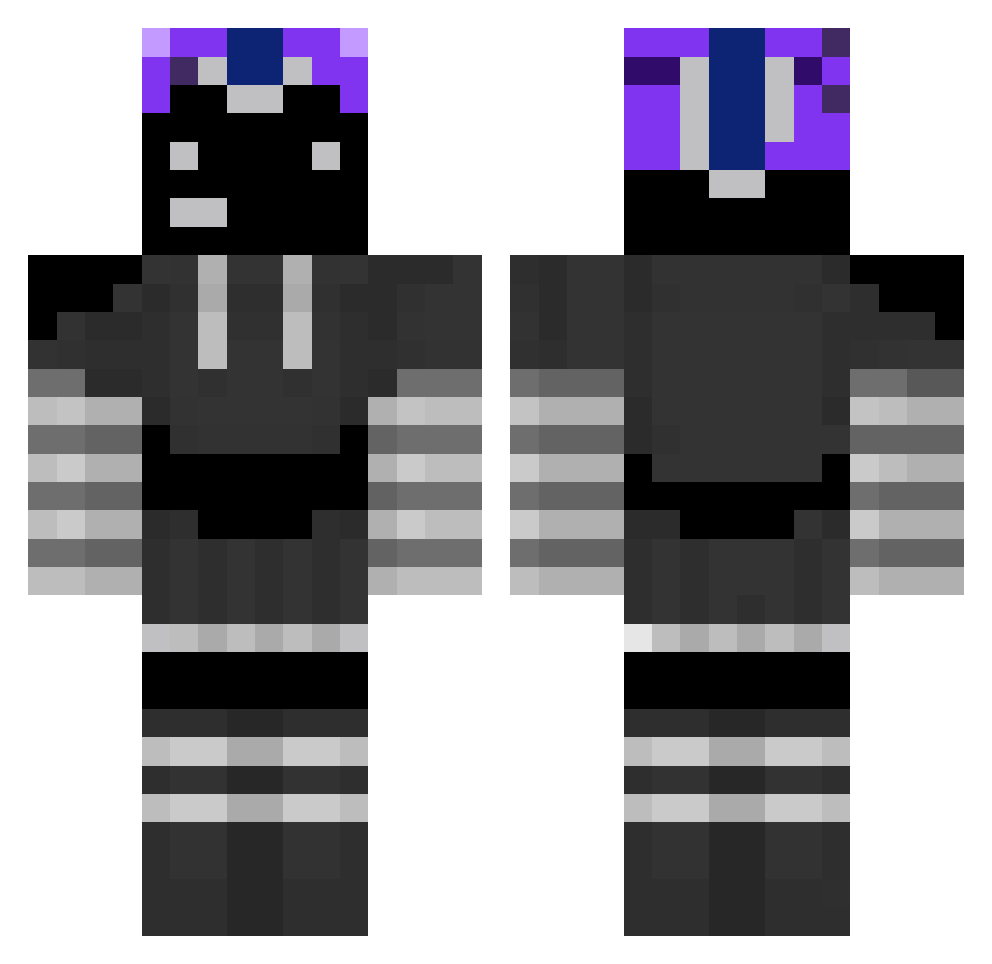 The_and723 Minecraft skin, front and back view