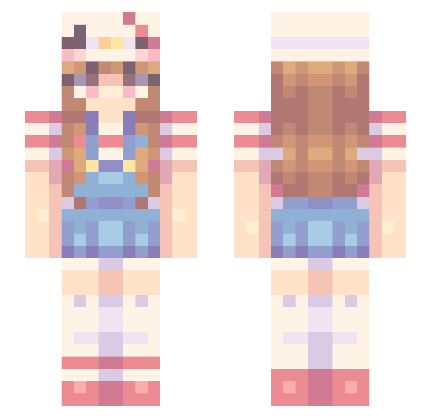shoyuu1407 Minecraft skin, front and back view