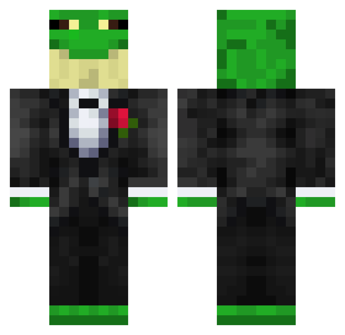 Jomo5119 Minecraft skin, front and back view