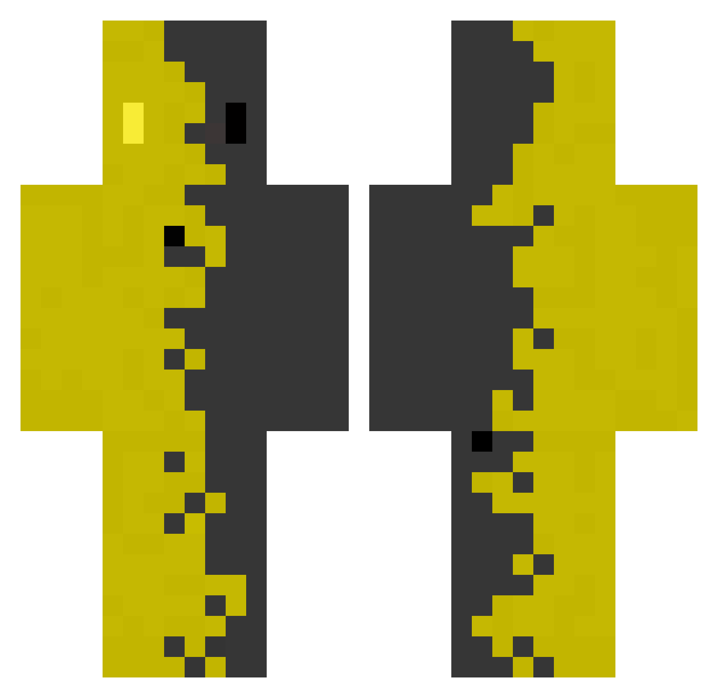 SickoBxbyD Minecraft skin, front and back view