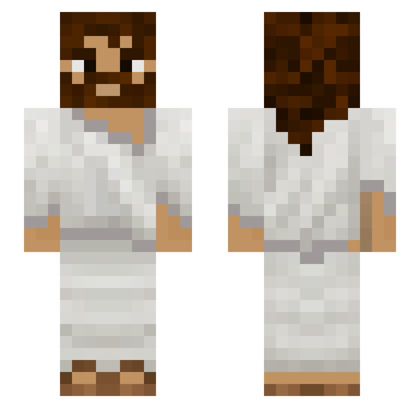 Si36uk Minecraft skin, front and back view