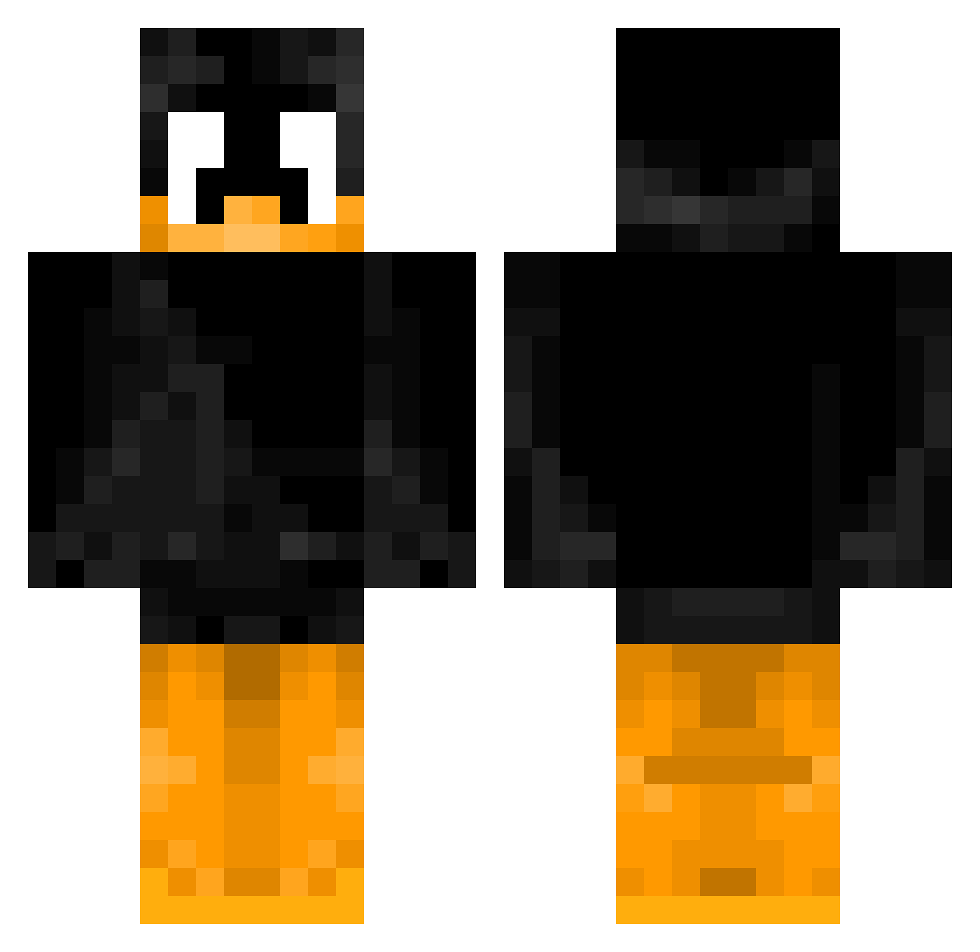 lomesale Minecraft skin, front and back view
