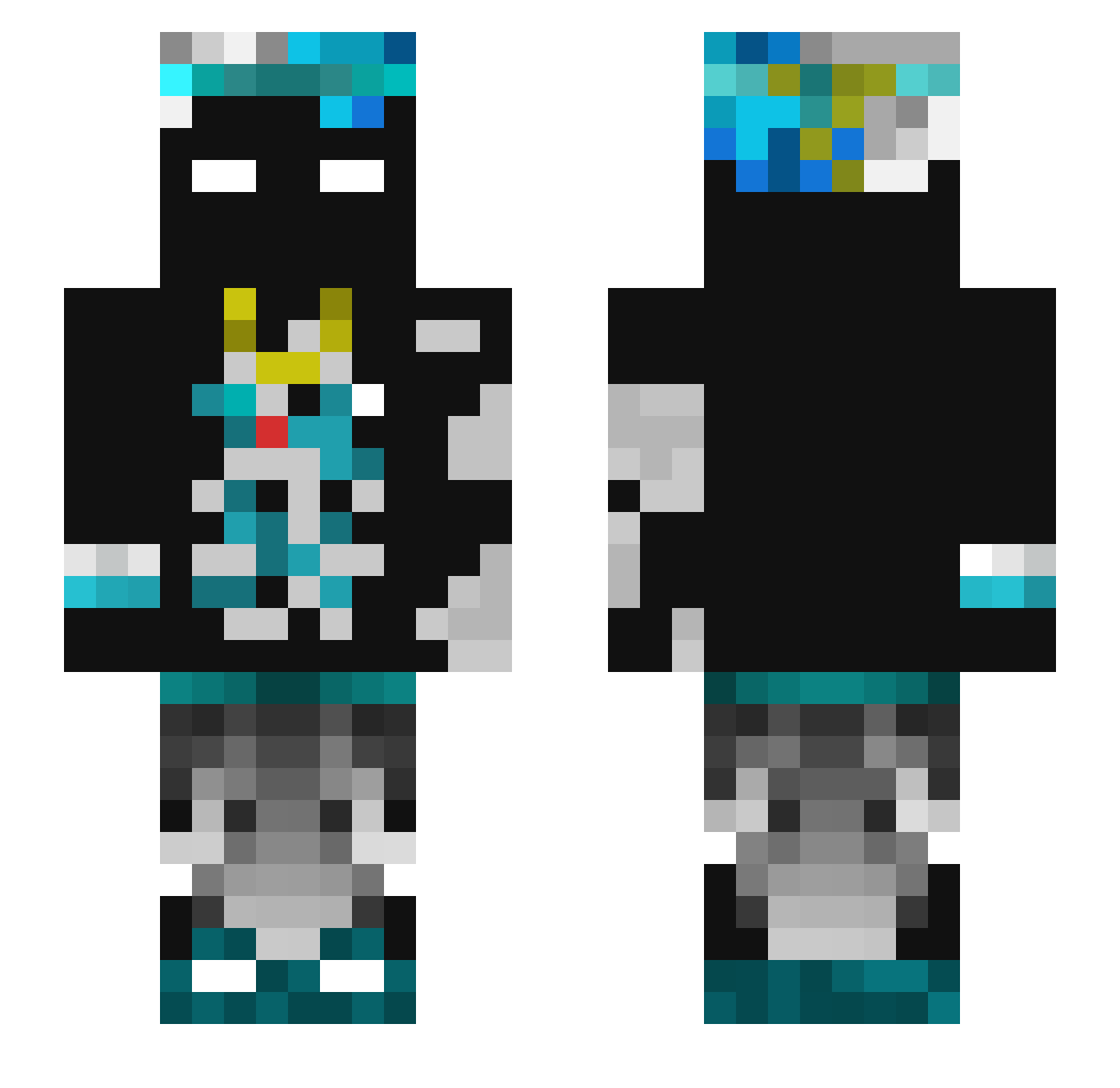 yalinarul Minecraft skin, front and back view