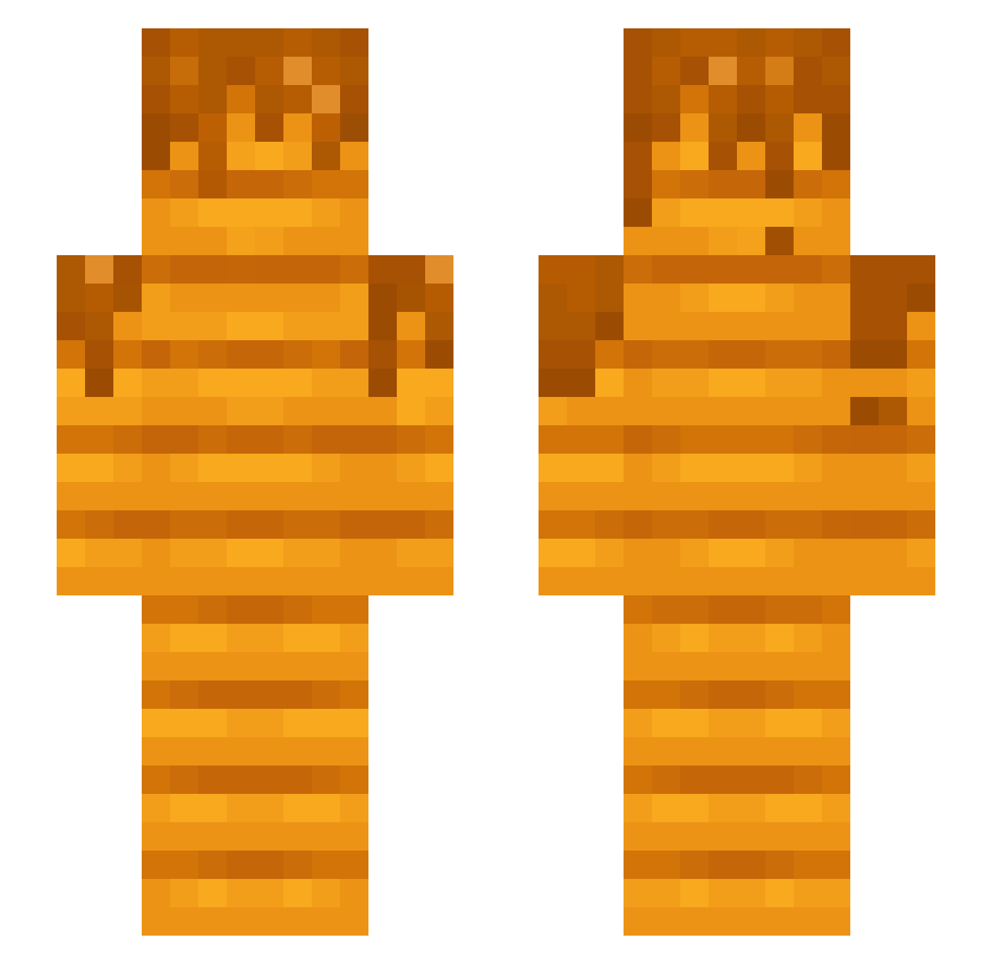 asureLL Minecraft skin, front and back view