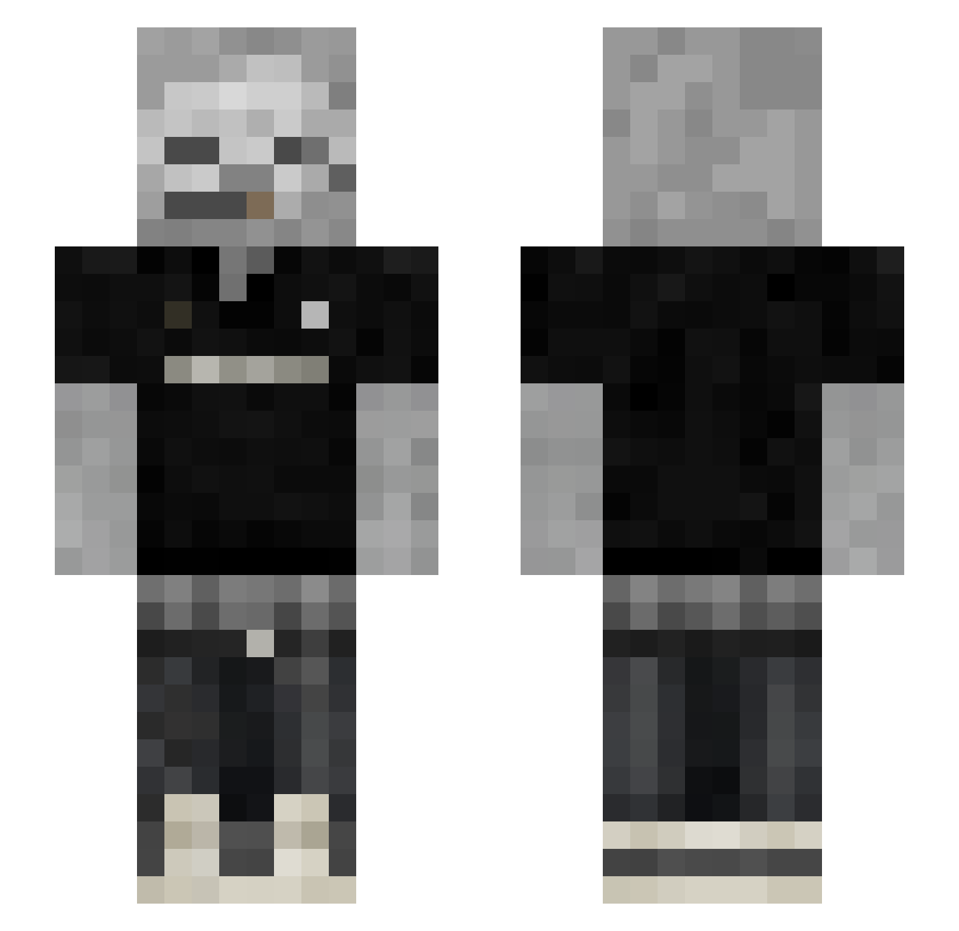 thedude_nl Minecraft skin, front and back view