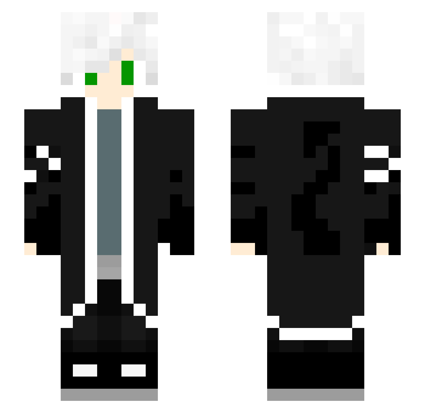 VeroSama Minecraft skin, front and back view
