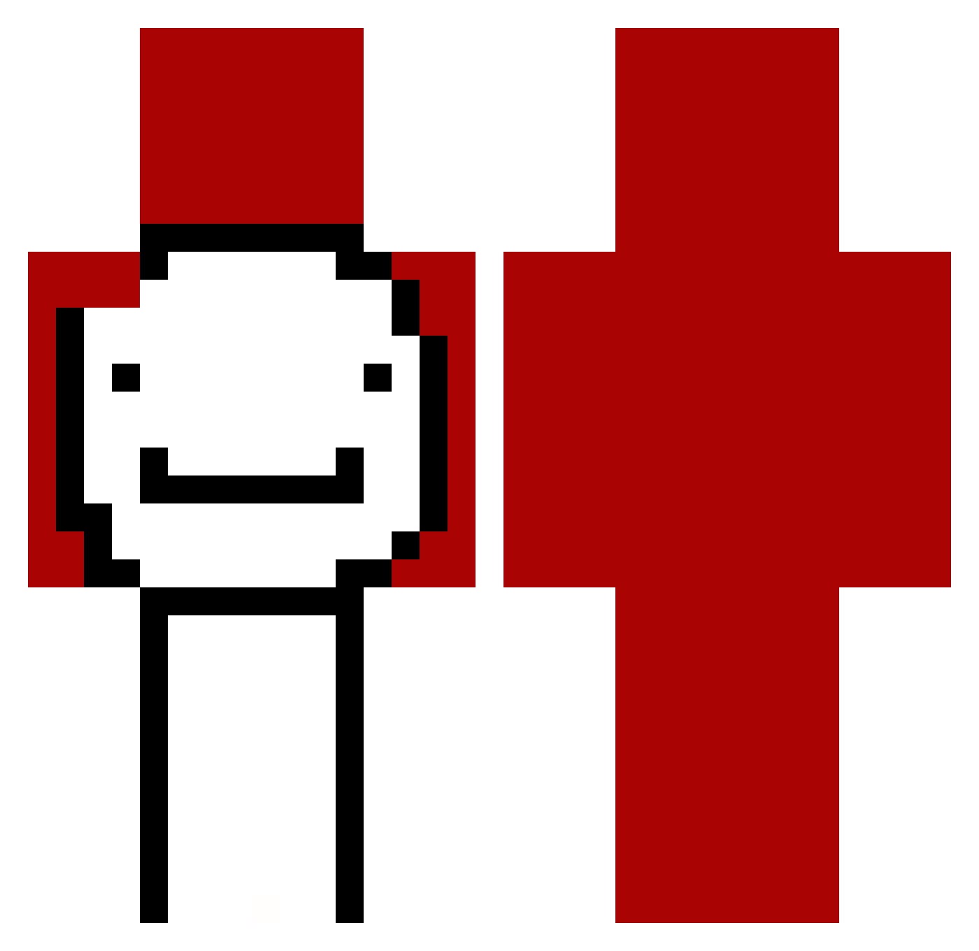 yigit60 Minecraft skin, front and back view