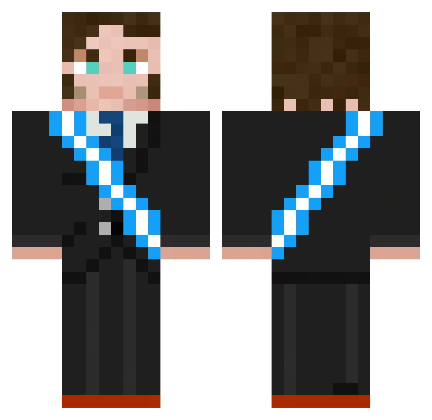 iMendez_15 Minecraft skin, front and back view