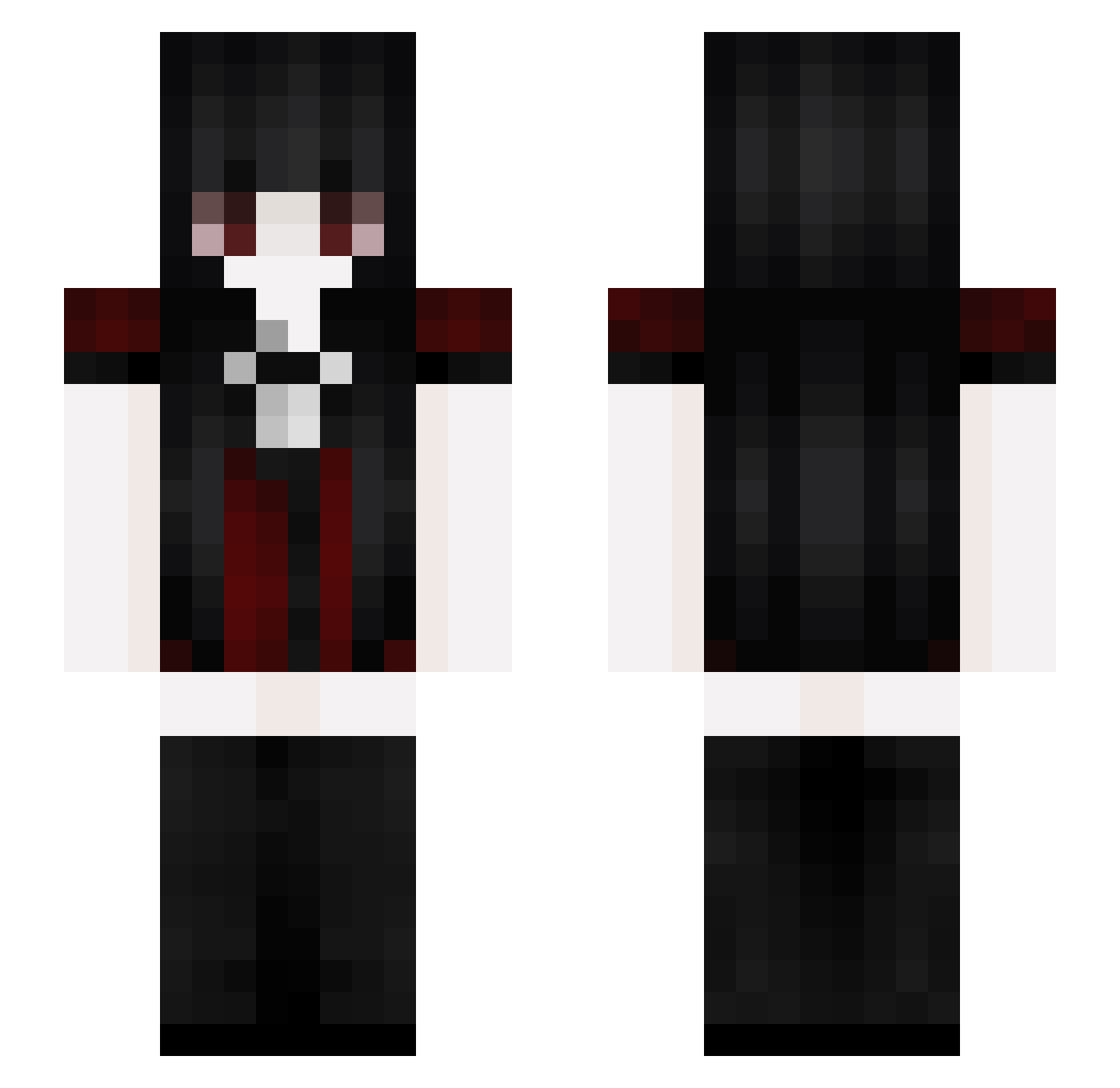 erasered68 Minecraft skin, front and back view