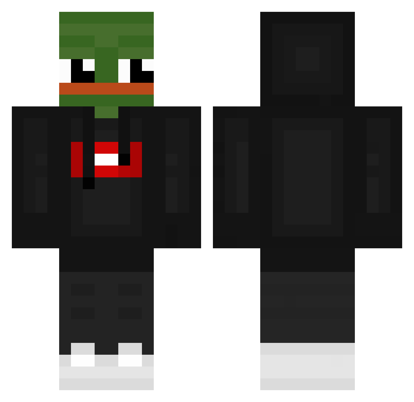TheFlexer_ Minecraft skin, front and back view