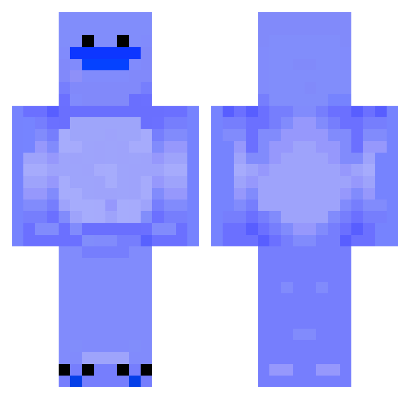 RubenZ199 Minecraft skin, front and back view