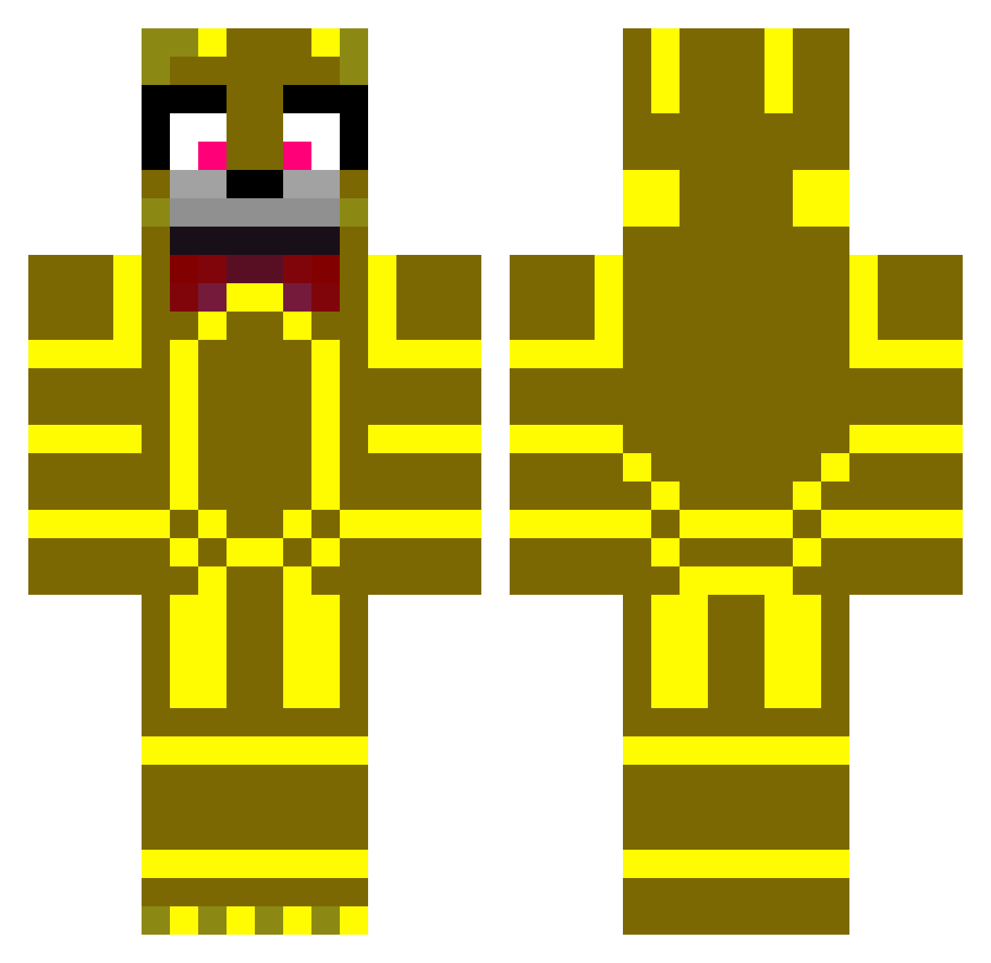 Agent_Callahan Minecraft skin, front and back view