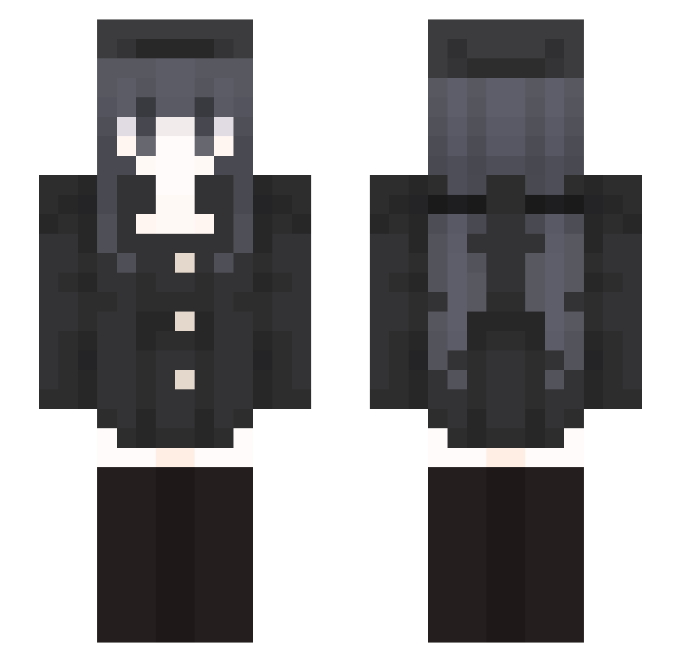 Autumn1012 Minecraft skin, front and back view