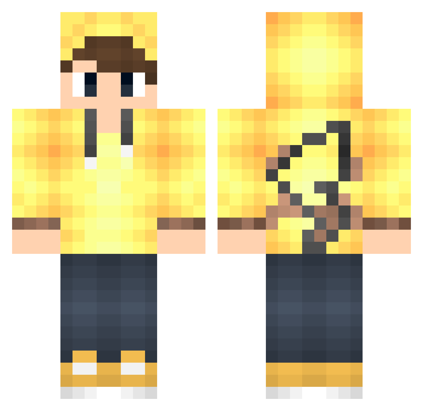 Manisali_Hasan Minecraft skin, front and back view