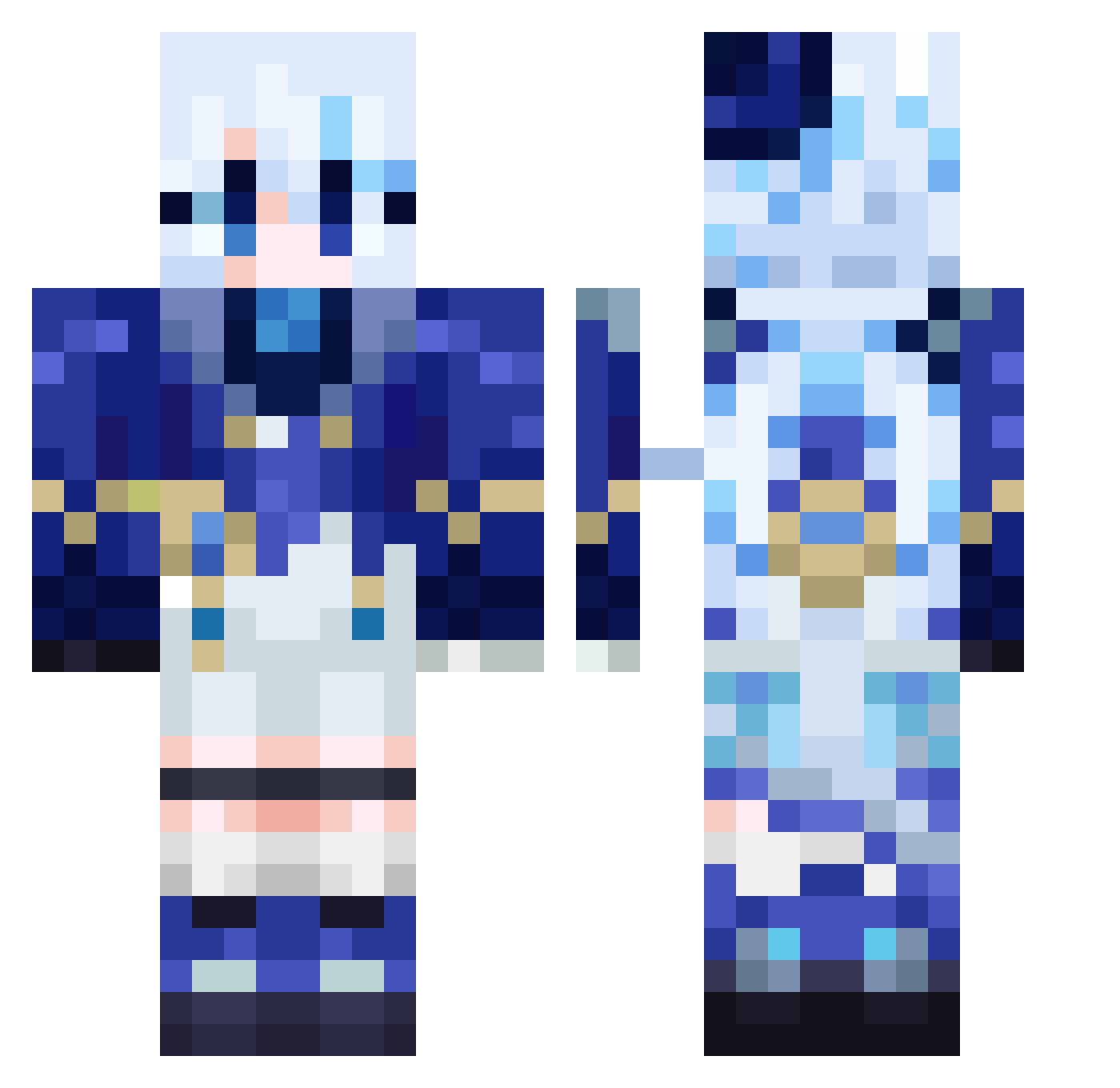 Gigasmieszekpl Minecraft skin, front and back view