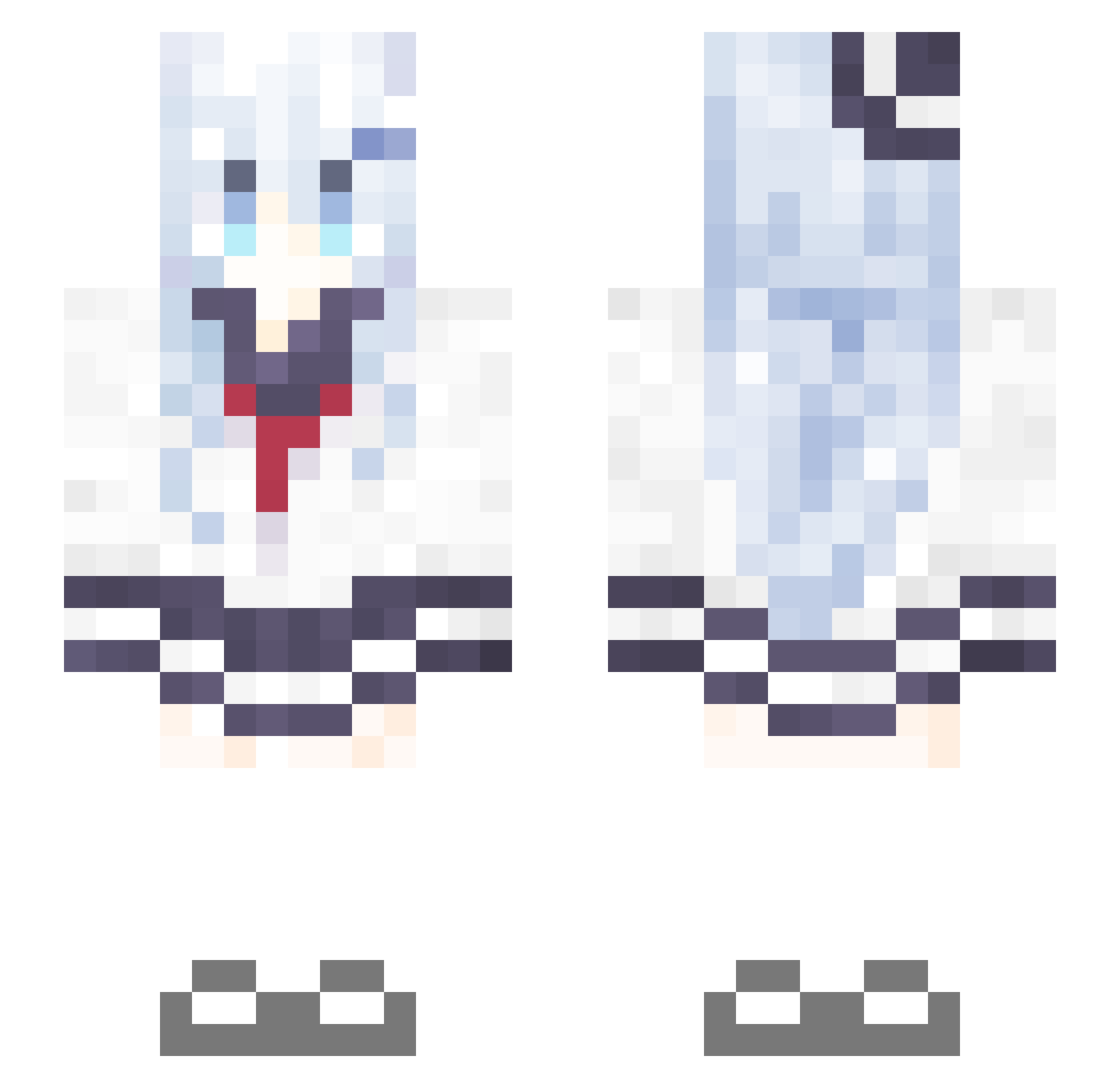 amarylliz Minecraft skin, front and back view