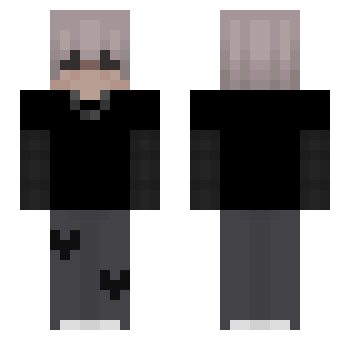 _Zanox_ Minecraft skin, front and back view