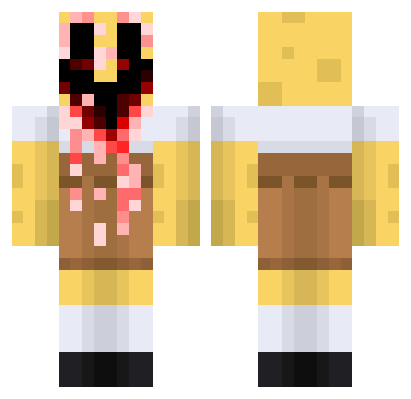 siema123456789 Minecraft skin, front and back view