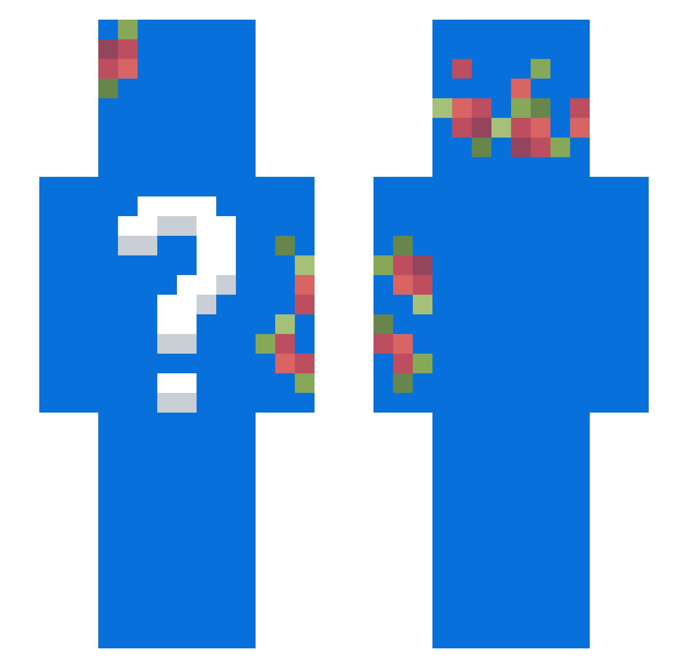 DevilStar_ Minecraft skin, front and back view