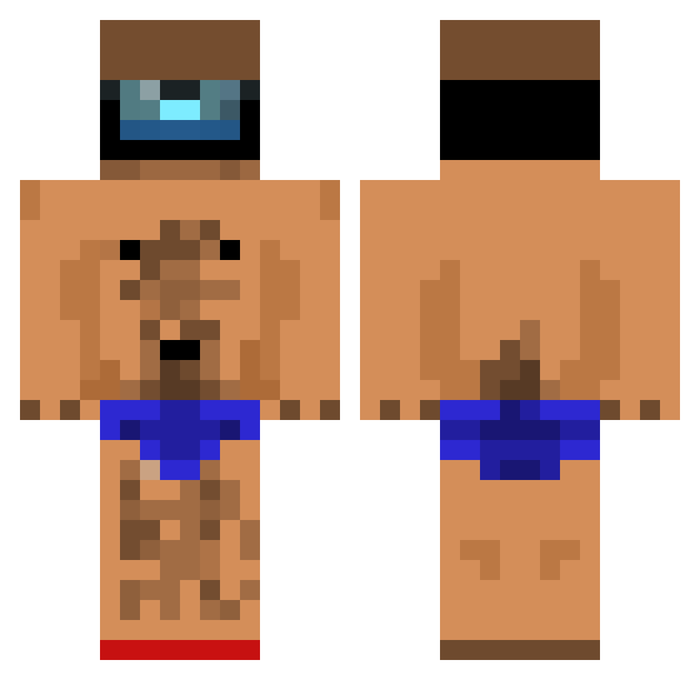 Frien_ Minecraft skin, front and back view