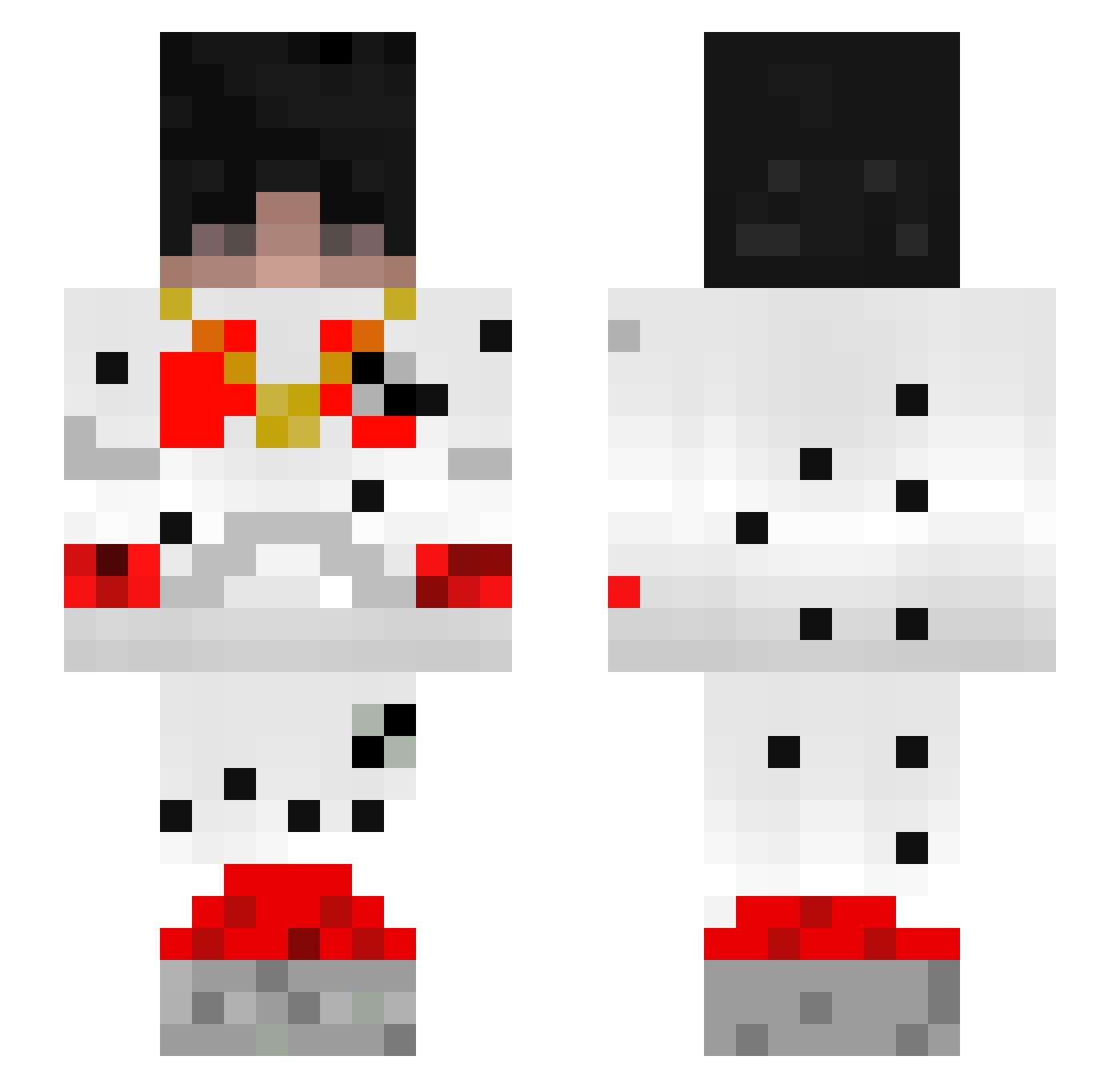 ZDiKon_ Minecraft skin, front and back view