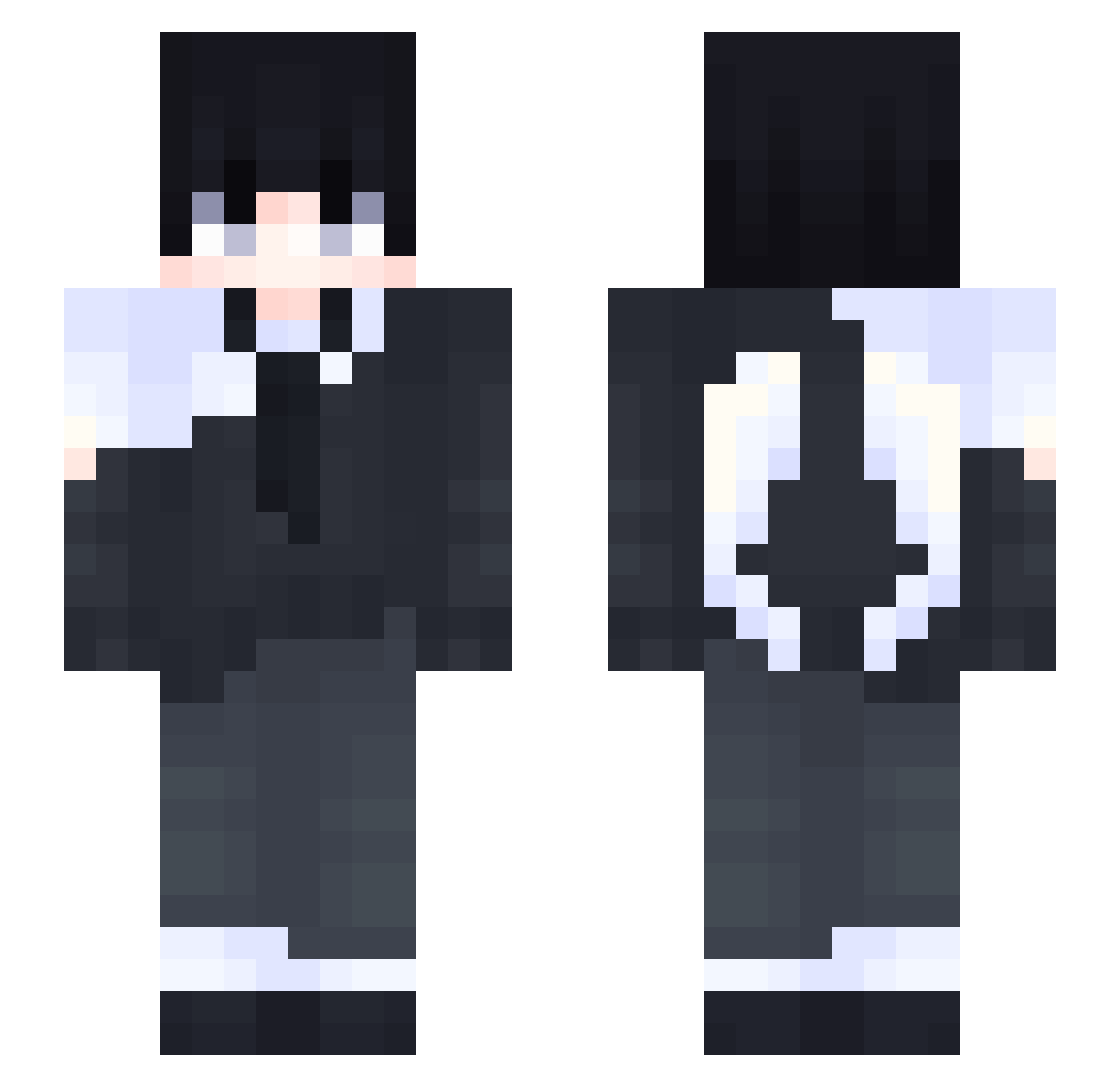 Ericon2 Minecraft skin, front and back view