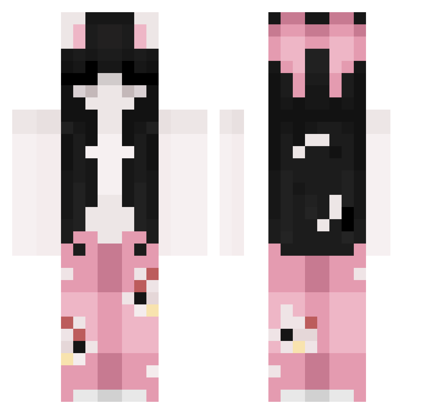 JeffryKekry Minecraft skin, front and back view