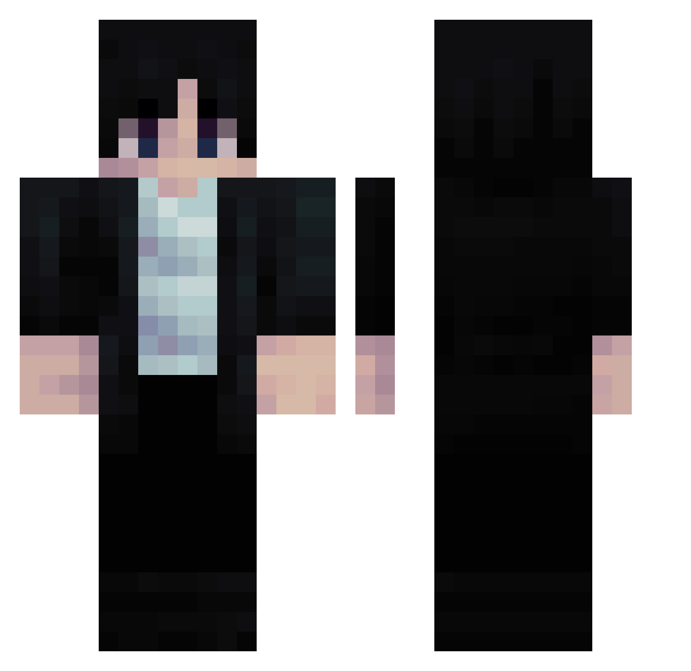 TheOnePiece12344 Minecraft skin, front and back view