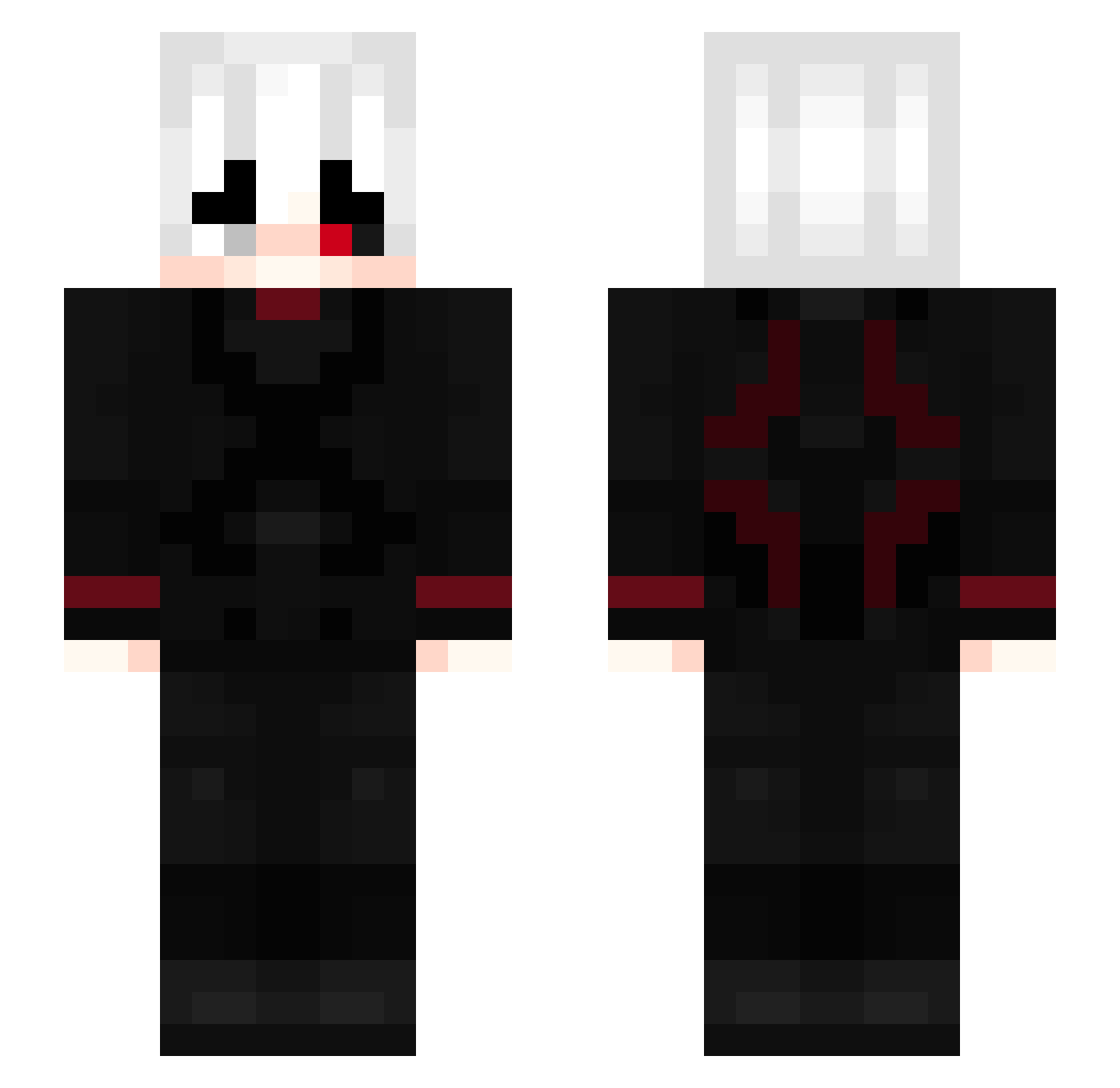 Samihr_ Minecraft skin, front and back view