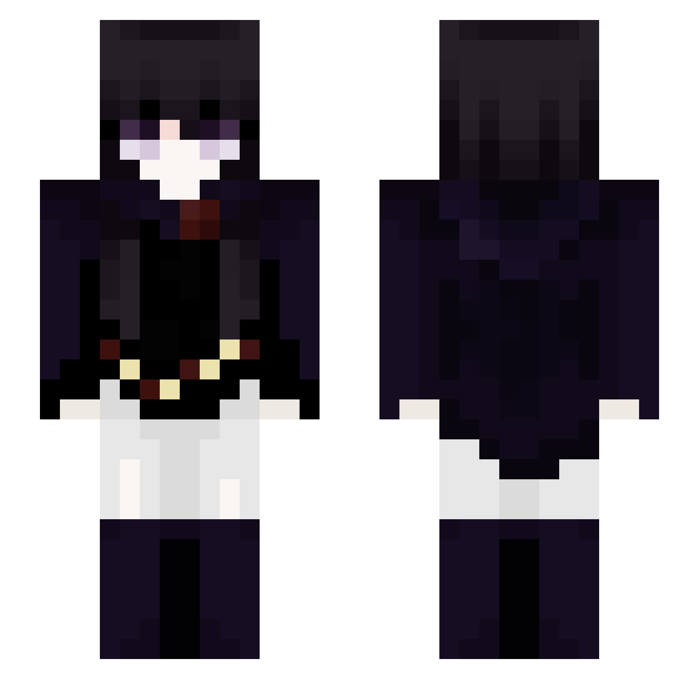 Rafoscu Minecraft skin, front and back view
