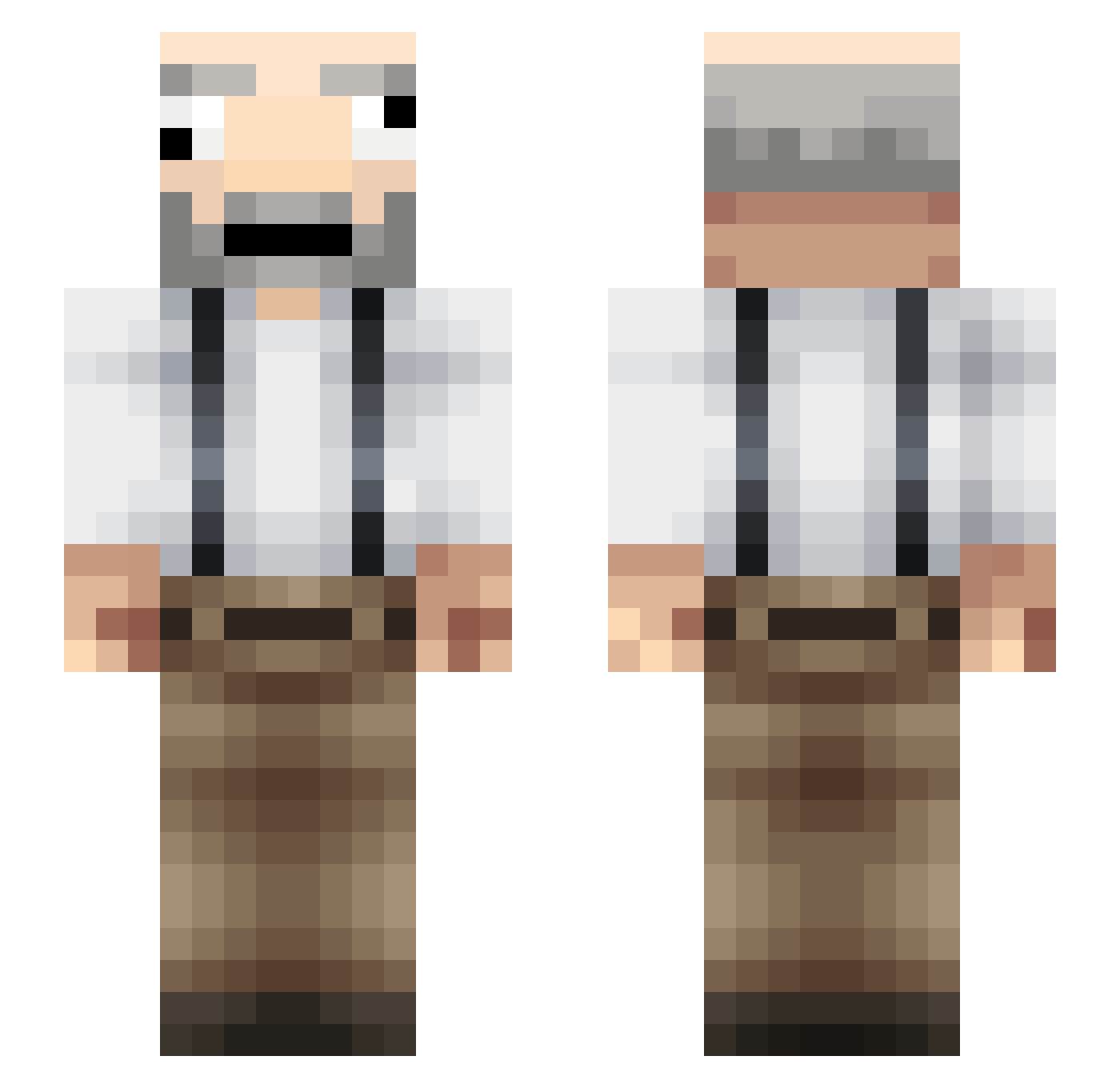 Cars_0 Minecraft skin, front and back view