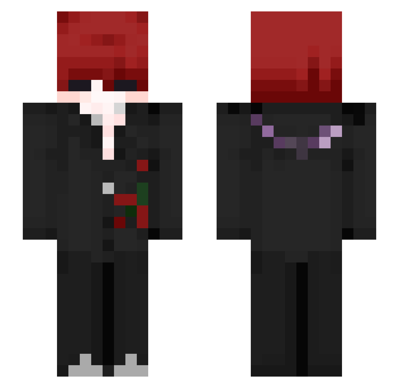 ProMiracBaba Minecraft skin, front and back view