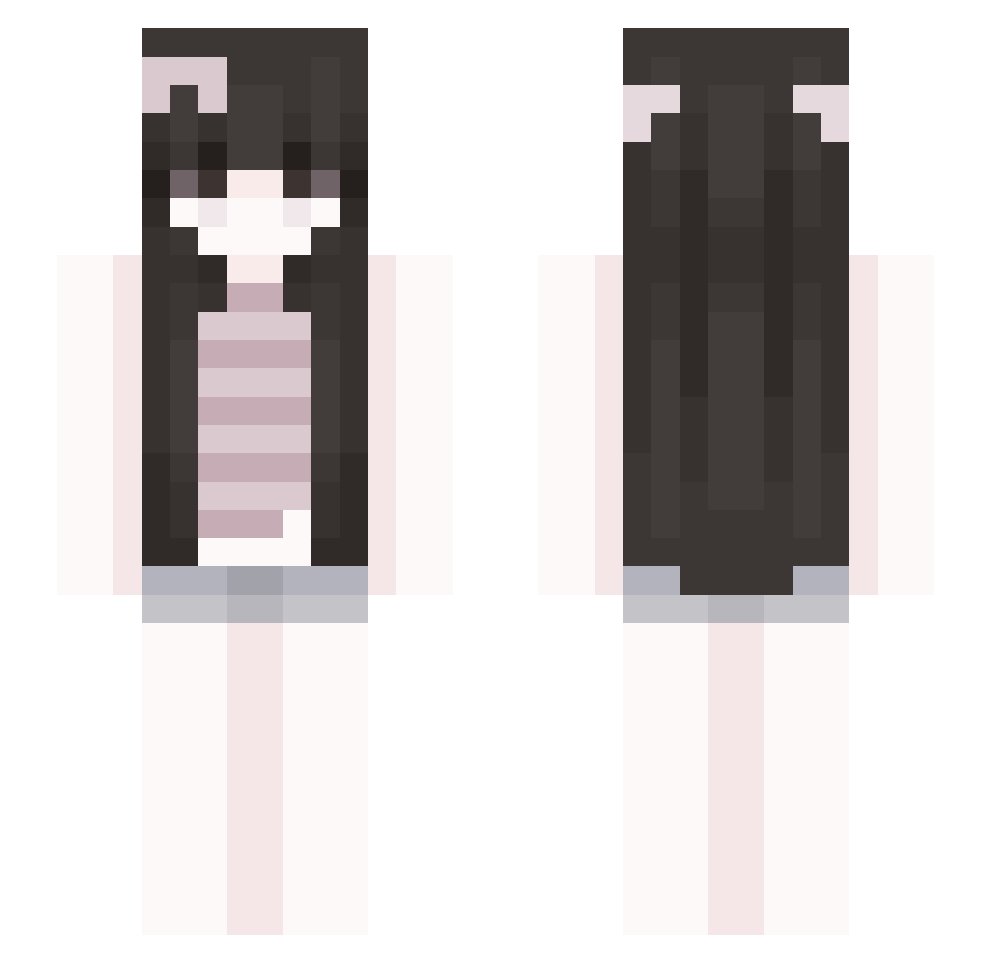dancingpandas10 Minecraft skin, front and back view
