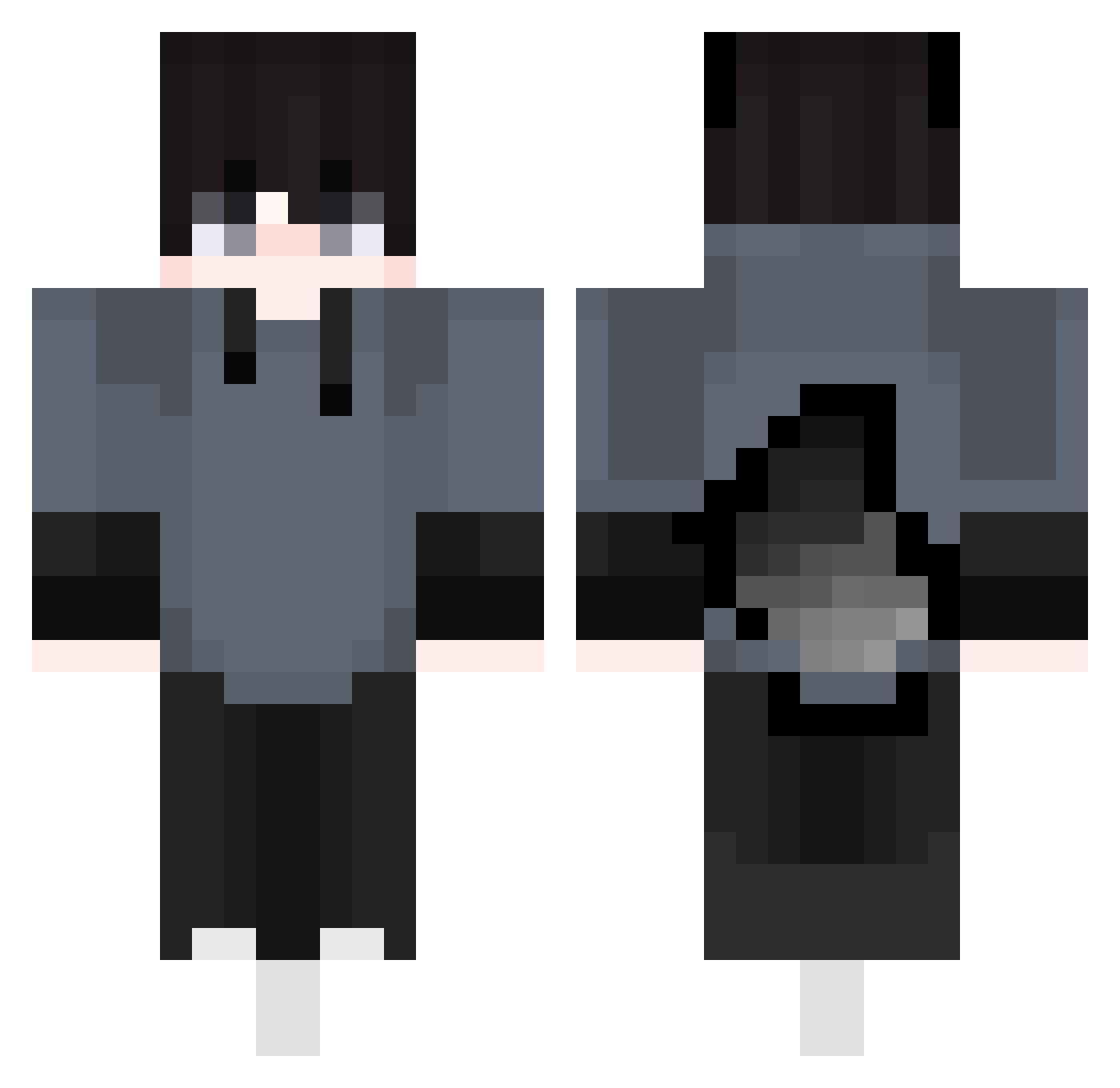 TimmyTurner1234 Minecraft skin, front and back view