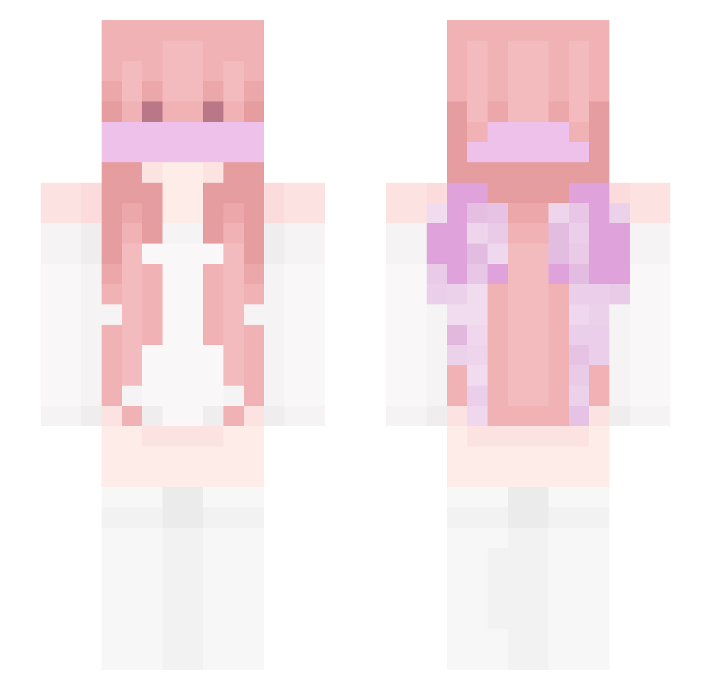 1tz_haz3l Minecraft skin, front and back view