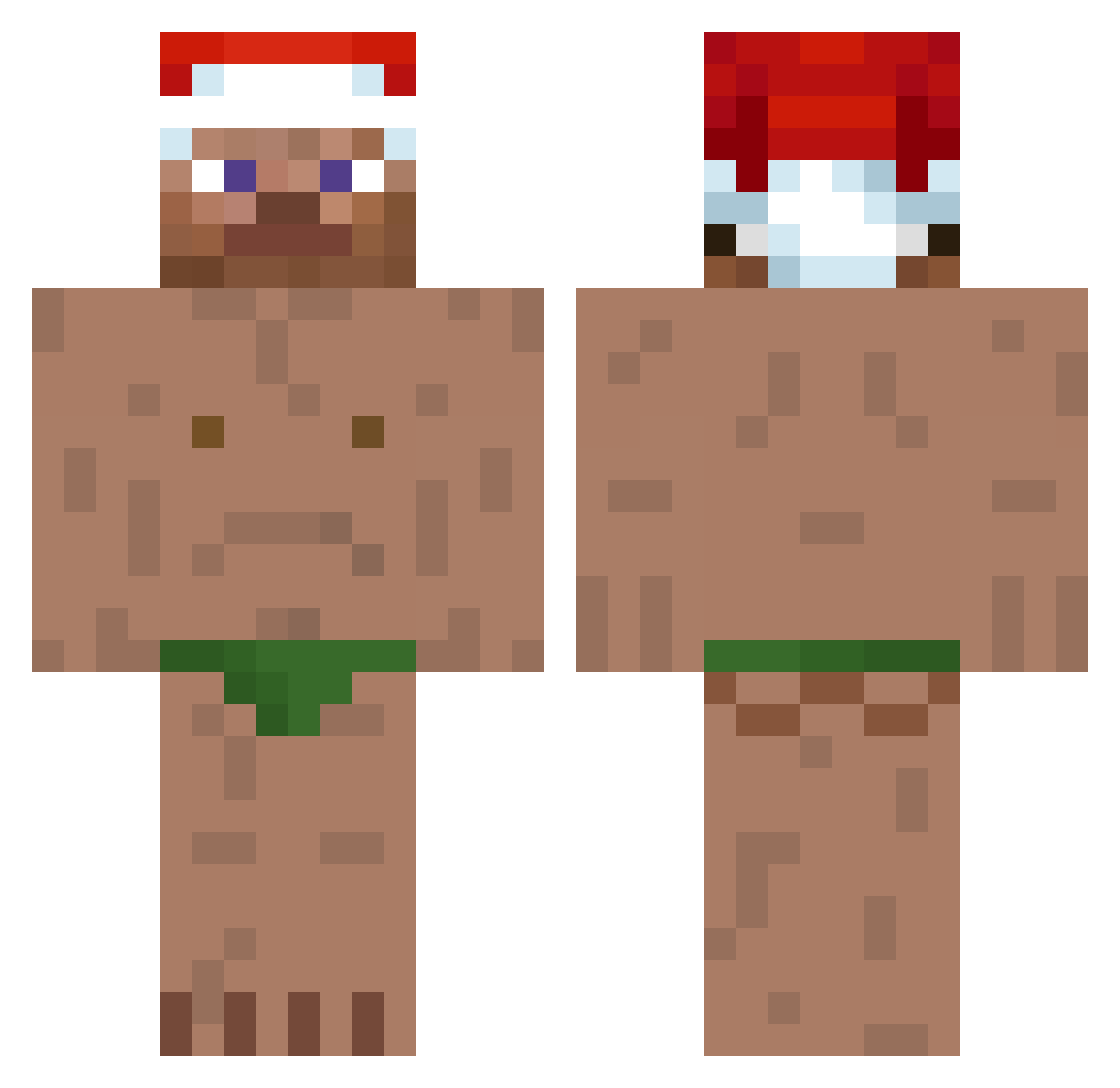 randersh Minecraft skin, front and back view